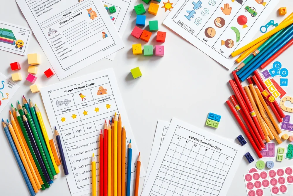 preschool crafts progress & assessment — Preschool Crafts Progress & Assessment (the finished result)