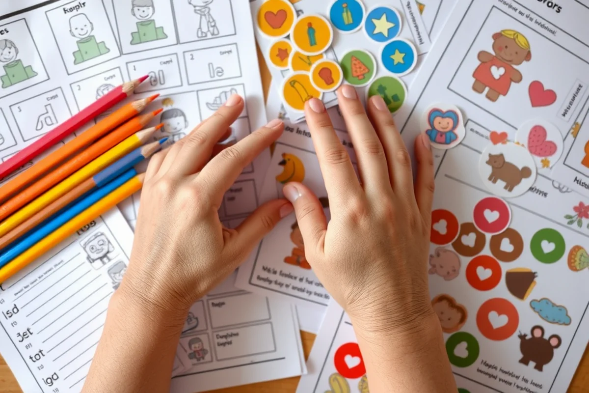 preschool crafts kindness — Preschool Crafts Kindness (the finished result)