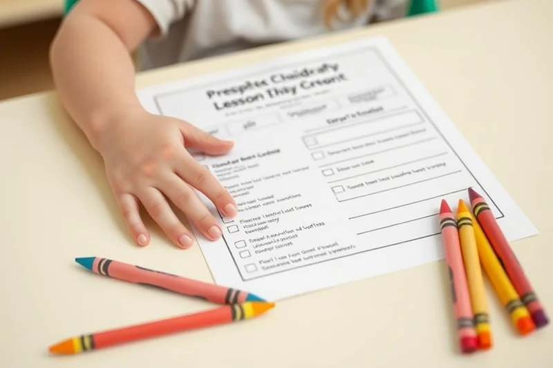 preschool crafts lesson checklist — Preschool Crafts Lesson Checklist (step by step)