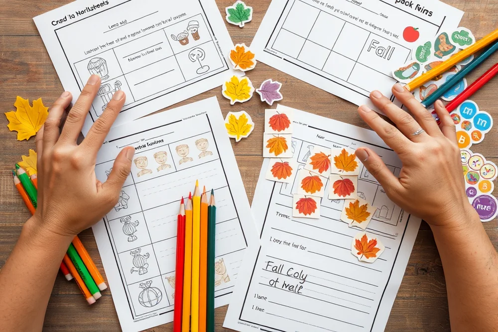 easy preschool crafts for fall — Easy Preschool Crafts For Fall (the finished result)