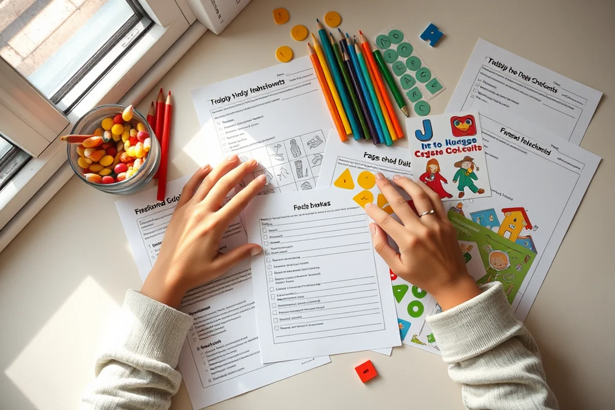 preschool crafts budget checklist — Preschool Crafts Budget Checklist (the finished result)