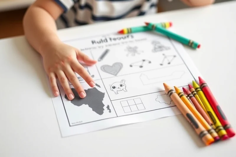 simple preschool crafts printables worksheets — Simple Preschool Crafts Printables Worksheets (step by step)